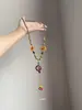 Colar Tecido Cerâmico Colorido Boêmio, Gargantilha Estilo Étnico Retrô Inspirada no Zen, Corrente para Clavícula de Personalidade de Nicho