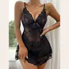 Comercio Exterior Transfronterizo Amazon Tallas Grandes Nueva Ropa Interior Erótica para Mujer Transparente Sexy Encaje Conjunto de Pijama Venta Caliente