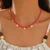 Collar de Perlas de Imitación de Forma Especial Retro Bohemio Más Vendido Transfronterizo, Serie de Perlas de Arroz Simple y Elegante Collar de Regalo para Mujeres