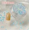 Japonês 1 MM2 MM ponto de onda pequena nail art lantejoulas puras mágica mini lantejoulas redondas unhas diamante DIY material