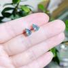 Blogger de Moda Tiene N Pares de Pendientes Apilables Coloridos y Versátiles de Cristal de Zircón Estilo Bosque Insg Pendientes Sencillos
