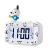 Muñeca Pacha Perro Linda Decoración Mini Despertador Reloj de Mesita de Noche para Estudiante Despertador Dormitorio Despertador Pequeño Multifuncional