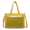 Gelatina Transparente Correa de PU Malla Bolso Dolor Hombro Único Tote Desmontable Periférico de Anime Mochila Estilo Universitario Tendencia