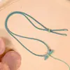 Lanyard Trenzado para Collar de Hoja Nueva Colgante Semiterminado Cuerda Trenzada para Collar Se Puede Usar Brújula de Ocho Tesoros Calabaza