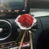 Mini Ramo Seco Rosa Recuerdo de Boda Día de San Valentín Salida de Aire Clip para Coche Graduación Regalo de Cumpleaños Flor Terminada