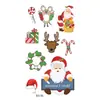 Fábrica de adesivos de tatuagem de Natal fornecimento direto transfronteiriço em estoque adesivos divertidos para o rosto adesivos de tatuagem de desenho animado para crianças
