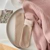 Calcetines Gruesos Cálidos de Invierno para Mujer con Forro de Felpa, Calcetines de Nieve Color Melange, Calcetines Versátiles de Canalé para Mujer
