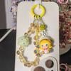 Encantos Originales Pop Mart Lindos para Hacer Manualidades con Cristal de Fresa y Hortensia para Correas de Teléfono, Colgantes de Bolsos y Colgantes de Coche