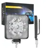 Dxz [Imposto Não Incluído] Holofote LED Luz de Trabalho Quadrada de 4 polegadas 9 Luzes 27W Luz de Direção para Veículo Off-Road 4x4