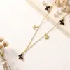 Moda Precio Especial Nuevo Estilo Geométrico Versátil Alta Calidad Conservación del Color Cadena para Clavícula Collar de Acero Inoxidable para Mujer Diseño Cielo Estrellado