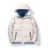 Producto más vendido transfronterizo: Chaqueta de algodón gruesa y cálida con capucha para pareja, de dos rayas, holgada y versátil