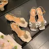 Qualidade de Chengdu, luxo leve, sapatos artesanais de alta qualidade a preços de pechincha! Couro bovino de flor integral, salto plataforma de 5 cm, laço, sandálias lindas