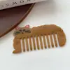 Novo Pente de Gato Fofo de Alta Qualidade Animal de Desenho Animado Pente de Acetato Antiestático Portátil