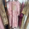 Nuevo Vestido Cheongsam Elegante Mejorado de Estilo Chino Vintage de Verano con Bordado de Seda, Vestido de Longitud Media, Estilo Europeo y Americano