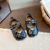 Zapatos para Niñas Colección Otoño 2026 Estilo Coreano Lindos de Lunares Moda para Niñas Zapatos de Cuero Suela Suave Zapatos Bajos de Una Sola Pieza Modernos