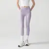 Calça de Yoga Feminina Cintura Alta Levanta Bumbum Cintura de Gel Pêssego Tamanho Grande Justa Calça Fitness Calça Esportiva de Micropressão Leggings para Corrida