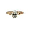 Anillo de Plata de Ley S925 Moda de Lujo Ligero Línea Huevo de Paloma Anillo para Mujer Diamante Centelleante Índice Alto Grado Anillo Antiguo