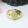 Anillo de Jade Hetian Natural Guan Yu Anillo Vintage Joyería de Jade Fábrica de Bienestar Venta al por Mayor Dropshipping S3102108