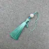Xiangfei 8B-7 Loto Tallado Doble Borla Colgante Borla Traje Antiguo Dinastía Han Solapa Prensada Escalón Prohibido Estilo Antiguo Ropa con Espalda de Nube Accesorios