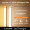 Luz de Armário LED Recarregável Sensor de Corpo Humano Fita de Luz Luz de Guarda-Roupa Luz de Dormitório para Dormir Luz Noturna Faixa Magnética