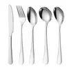 Cuchara de Acero Inoxidable 304L para Uso Doméstico, Cuchara de Mesa de Mango Largo, Cuchara para Sopa, Cuchara Occidental de Hotel, Cuchara Redonda, Cuchara de Postre, Cuchara para Café, Personalizable