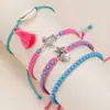 Pulsera Combinación Venta Caliente Transfronteriza de Amazon Pulsera de Ola Tejida con Cera Bohemia Traje