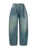 Pantalones de Mezclilla de Pierna Ancha con Cintura Media Curva, Diseño de Nicho Estilo Chica Picante Americana, Longitud al Suelo 2026 Nuevo Estilo Europeo y Americano
