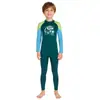 Maiô Infantil Masculino 2,5mm Peça Única Manga Longa Verão Piscina Quente e à Prova de Frio Roupa de Mergulho Conjunto para Aulas de Natação