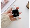 Adecuado para Apple iwatch serie reloj inteligente correa casual de negocios de cinco cuentas color acero inoxidable hebilla plegable