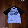 Camiseta de Manga Corta con Estampado de Calavera Personalizado Transfronterizo de Estilo Urbano Europeo y Americano Ins Moda Retro Americana Top Punk de Moda