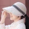 Gorra de Malla de Ala Extendida para Primavera y Verano para Mujer con Circunferencia de Cabeza Grande, Parasol Moderno y Versátil, Sombrero de Protección Solar para Viajes al Aire Libre