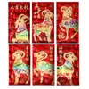 2027 Año del Cordero Nuevos Sobres Rojos Zodiacales Creativos con Estampado en Caliente Li Shi Feng Festival de Primavera Año Nuevo Bolsas Universales de Sobres Rojos para Niños