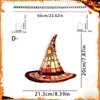 Colgante de Disco Acrílico 2D Sombrero de Bruja Calabaza Halloween Transfronterizo Decoración Festiva Decoración de Ventana Colgante para Colgar en Porche