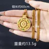 Nuevo Collar de Oro Arena Vietnamita, Tendencia Nacional, Colgante de Brújula Giratoria con Diamante, Diseño Retro para Mujer, Joyería Duradera