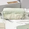 Ins Xiaohongshu Popular Bolsa para Lápices de Nube Verde Menta Caja de Papelería para Estudiantes de Aspecto Elevado Bolsa de Almacenamiento para Lápices