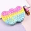 Nuevo bolso bandolera grande de silicona con forma de corazón, mataratas, pionero, niños, puntos de cambio, bolsa de almacenamiento de silicona