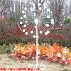 Adereços de moinho de vento de casamento elétrico estrada chumbo dança de casamento Mesa T roda gigante de ferro decoração de cena ornamentos de moinho de vento rotativos