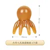 Peine de masaje de sándalo dorado, peine estimulante de meridianos, peine de dientes anchos para terapia capilar, peine de cinco dientes, peine de madera para estimular los meridianos y el cuero cabelludo, disponible en stock