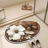 Alfombrilla de Baño de Venta Caliente Piel Nappa Alfombrilla Absorbente para Piso Mariposa Felpudo Antideslizante para Puerta de Baño Alfombrilla Absorbente de Secado Rápido para Pies