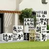 El área de fotos de moda en internet está dispuesta con ambiente de fichaje, bar de barbacoa, vestíbulo de cafetería, decoración de pared, estilo de camping