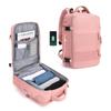 En stock Amazon mochila impermeable para viaje bolsa de equipaje USB traje de aseo de viaje moda al por mayor