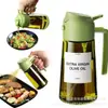 Botella Portátil de Aceite en Spray, Botella de Aceite de Vidrio de Doble Propósito para Rociar y Verter, Botella de Aceite en Spray con Niebla Libre de Aceite para Cocina del Hogar