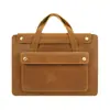 Maletín Vintage de Cuero Crazy Horse de Nuevo Modelo Transfronterizo para Viajes de Negocios, Bolso Portátil para Laptop con Múltiples Compartimentos de 14 pulgadas, Bolso para Viajero