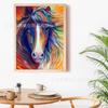 Fábrica transfronteiriça exclusiva cavalo de um homem pintura diamante redondo diamante cheio diamante quadrado sala quarto pintura decorativa DIY atacado