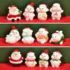 Bolsa de material DIY de pegamento en crema Nueva serie de Santa Anciano muñeco de nieve casa accesorios para muñecas pequeñas funda para teléfono móvil hecha en casa