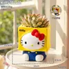 Maceta Linda de Gato Gatito Suculenta, Decoración Floral y de Jardinería Personalizada para Balcón de Casa y Adorno de Planta Verde de Escritorio
