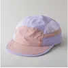 Gorra de béisbol de ala corta de secado rápido en color de contraste dopamina, nueva para primavera y verano, moda, ligera, transpirable, casual, versátil, sombrero de pico de pato