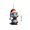 Pendente de dinossauro de desenho animado novo transfronteiriço decoração de árvore de Natal para casa e bebê pingente de avião presente para crianças