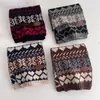 Bufanda Navideña Coreana 2026 Estilo Nuevo Otoño e Invierno Mezcla de Lana Estilo Fair Isle Gruesa Cálida Versátil Bufanda para el Cuello