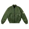 Moda Otoño-Invierno Primavera Cruzada Todo Fósforo Casual Chaqueta Superior Holgada Chaqueta Bomber Impermeable Resistente al Aceite Pareja